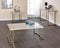Boice II Coffee Table, Faux Marble & Champagne